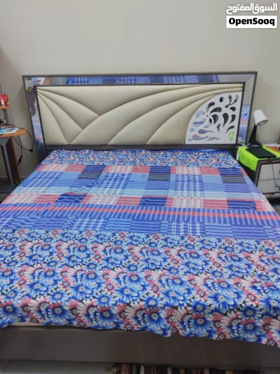 King Size bed with RAHA mattress,Wardrobe and 2 side tables & Dressing Table with Center table. 2