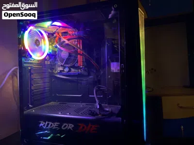 � تجميعة ألعاب RGB فخمة i7 + 16GB RAM + SSD + 1TB تخزين جاهزة تركب عليه كرت والشغل الثقيل � 3