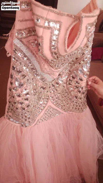 فستان مشمشي صناعه تركيه 2