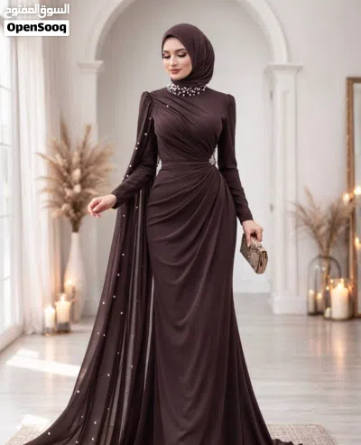 فستان شرعي فاخر للمناسبات - تصميم أنيق 3