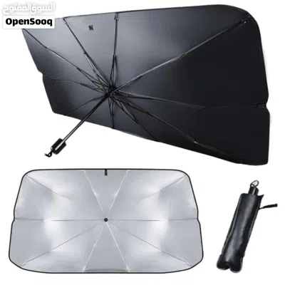 مظلة أو شمسية للسيارة بتصميم قابل للطي Car foldable sunshade umbrella 2