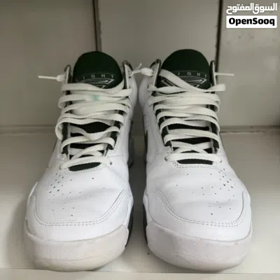 Men’s Nike Air Flight Lite Mid White Gorge Green Athletic Basketball Sneakers 3