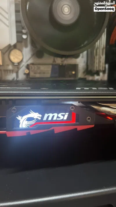 كرت شاشة GTX 1060 6 gb مستعمل للبيع نظيف ولا يشكو من شي تعال و افحص شركة msi السعر 38 ريال 3