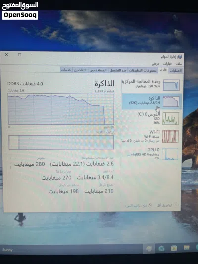 لابتوب hp بحاله جيدا للبيع ( قابل للتفاوض) 3