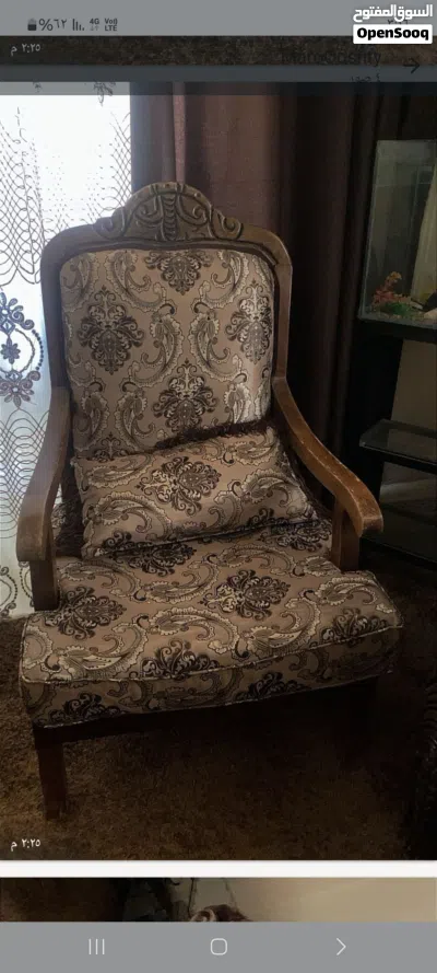 طقم كنب 7 مقاعد مستعمل للبيع 3