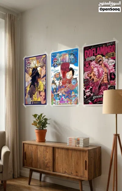 3 لوحات ون بيس انمي شامل تكاليف التوصيل 3 One piece Posters A2 size 2