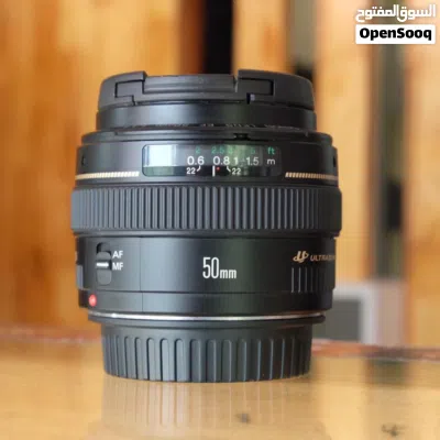 عدسة كانون EF 50mm f/1.4 USM مستعملة بحالة ممتازة - لتصوير بورترية سينمائية 3