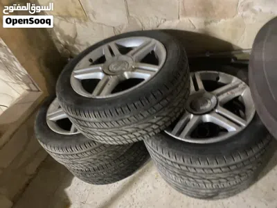 جنوط مستعملة بحجم 17 إنش 5 جنطات لسيارة Audi A4 Sline 2008(للبيع فارغ بدون كوشوك) 3