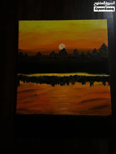 لوحات زيتية مرسومة يدوياً لانمي و طبيعة Oild Paintings for nature and Anime 4