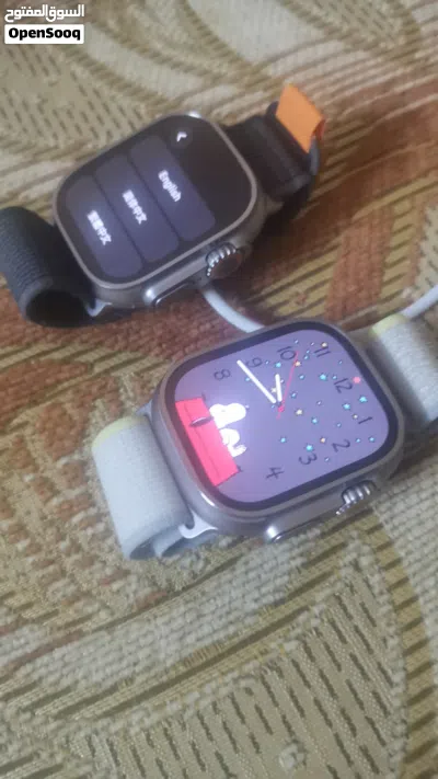 ساعتين أبل Ultra 1 بطاريات 100% ولا خدش شبه جديده 2