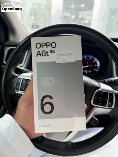 هاتف oppo A6T 5G جديد غير مستخدم ضمان سنة 2