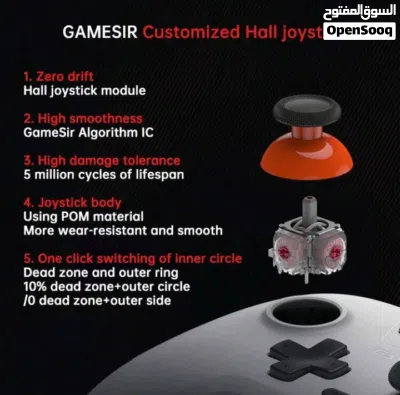 يد تحكم من شركة GameSir موديل T4 Nova Lite حجمها تقريبا 15-17 cm 3