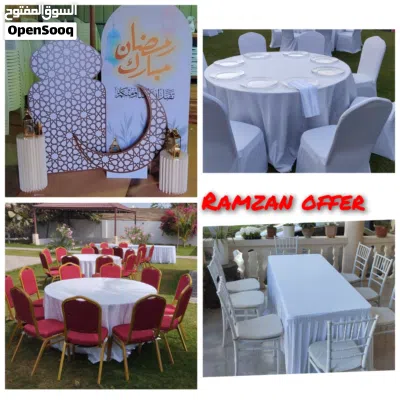 تاجير كراسي و طاولة. خيام. مكيف مال مي. أطفال كراسي و طاولةchair and table for rent t. 2