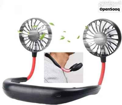مروحة الرقبة الذكية المحمولة استمتع بالهواء المنعش أينما كنت تصميم مريح وخفيف يُل 2