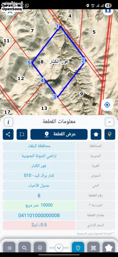 اراضي للبيع في غور الكتار 3