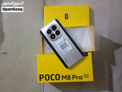 POCO M8 Pro 5G الجهاز للبيع بعد بالكرتون غني عن التعريف فول مواصفات 3