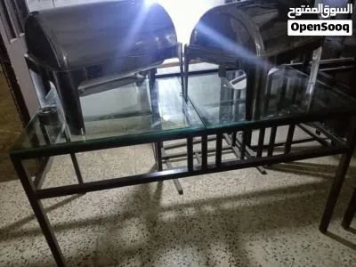 غاز مع فرنين كبير وطاولات بوفيه 2