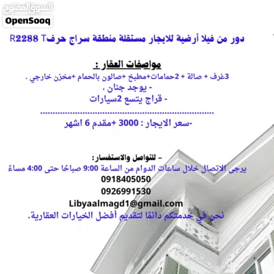 استوديو بالدور الارضي للإيجار حي الاندلس بالقرب من سوق 7 اكتوبرR2292 3