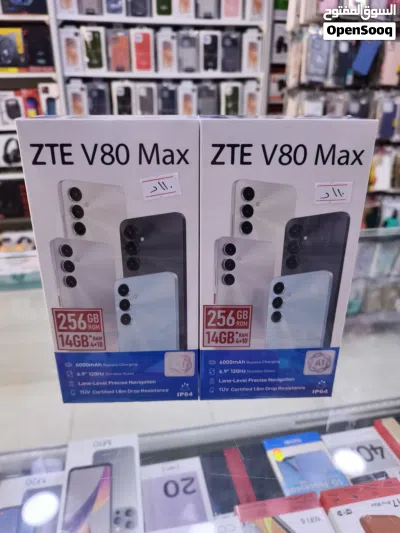 جهاز جديد بالكرتونة Zte V80 Max رام 14 جيجا 256 مكفول سنة متوفر توصيل وهدايا 2