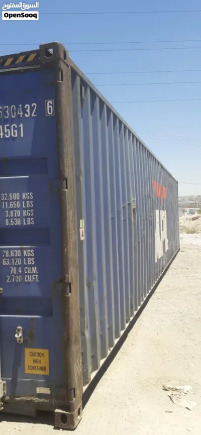 حاويات فارغه مستعمله ( كونتينر ) للبيع في عمان 20 و40 قدم تصلح لاعمال الديكور والمستودعات ونشتري 4
