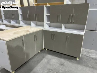 كاونترات خشب mdf قياس مترو20 ثلاث قطع ارضي وملحق وسنك 3