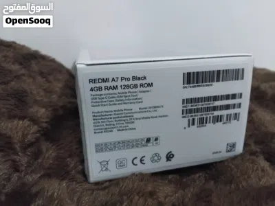 redmi A7 pro جهاز جديد مسكر بالكرتونة 128 جيجا ذاكرة داخلية 4 جيجا رام بطارية 6000 2