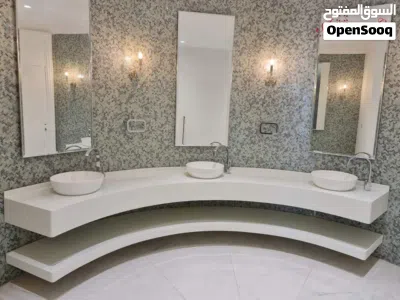 تفصيل مغاسل رخام صناعي مغسله كاونتر كاونترات corian كوريان كورين اكريليك مغسلة كوارتز بورسلان ديكور 2
