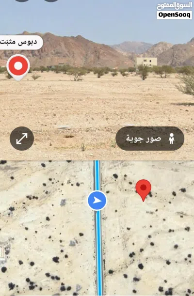 ارض سكنيه في العامرات الحشيه 2 كورنر ثاني خط من الشارع القار 3