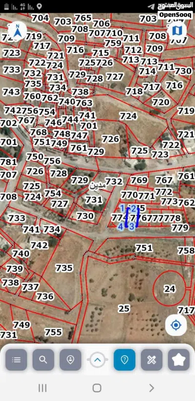 قطعة ارض للبيع حي البيادر مدين 3