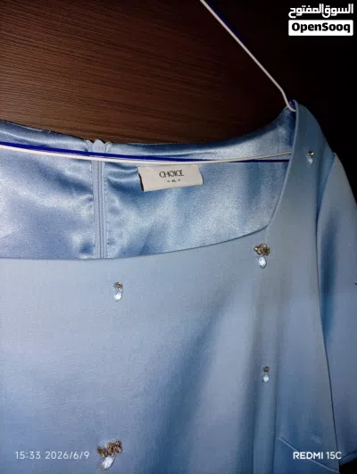فستان أزرق سماوي من ماركة CHOICE مقاس XL مناسب للحفلات والمناسبات 3