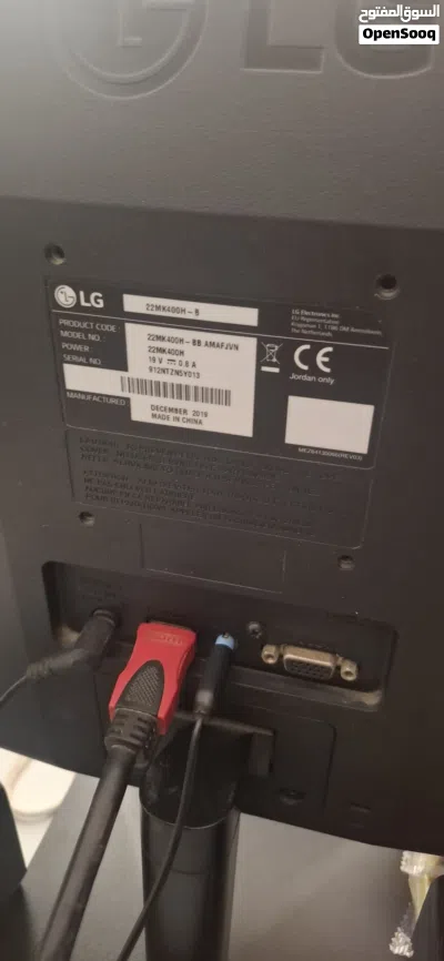 شاشة 22 انش 75 HZ نضيفة استعمال شخصي قليل بدي ابيعها واطور بس 2