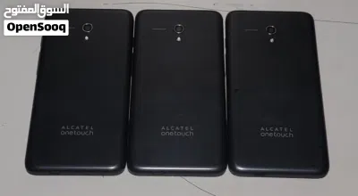 للبيع 3 أجهزة ألكاتيل Alcatel نظيفة جداً (شغالين واي فاي 100%) تصفيه عليهم 3
