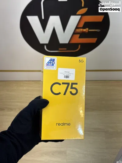 Realme C75 ROM:256 GB RAM:8 GB Colour:Lightning Gold 45W fast charge 5828mAh battery 3
