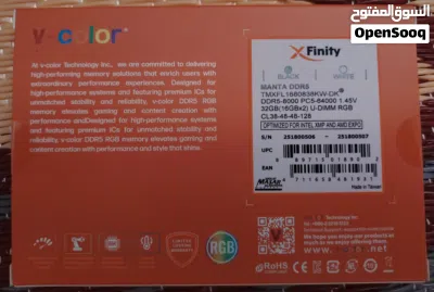 V-COLOR رامات DDR5 32GB سرعه صاروخيه 8000MHZ 2
