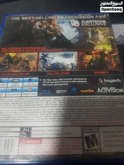 CD CALL OF DUTY BLACK OPS 3 PS4 for sell 4