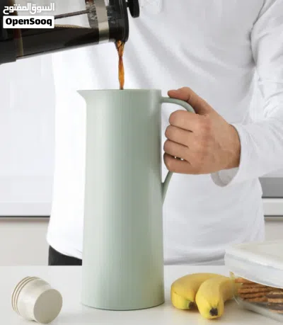 مطارات شاي وقهوه عدد 4 لون اخضر سعة لتر 2