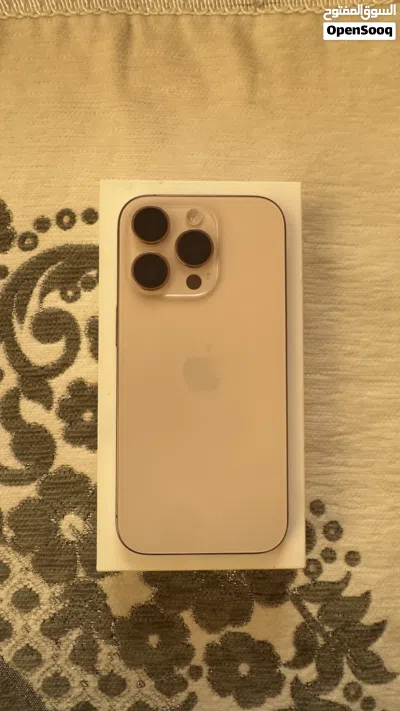 ايفون 16 برو ذهبي 256 gb بحالة ممتازة تحت الضمان 2