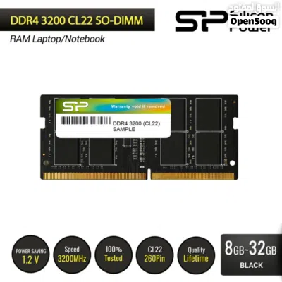 رام لابتوب Samsung وSilicon Power DDR3/DDR4 سعات 4GB 8GB 16GB جديدة – البصرة 2