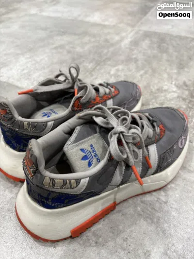 Adidas Originals Retropy F2 Women’s Sneakers – Grey & Orange Floral – UK 6 3