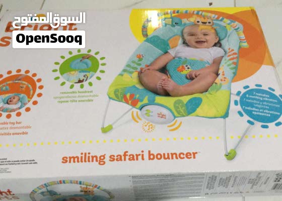 bright starts safari vibrating bouncer