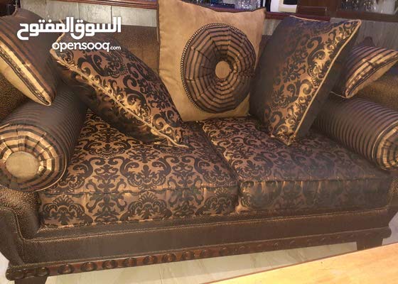 كنب عسلي وفيروزي luxury home design