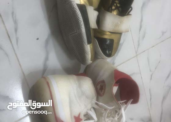 adidas size 45 black and gold color 20 bd converse size 46 white and red 20  bd - (187006005) | Opensooq