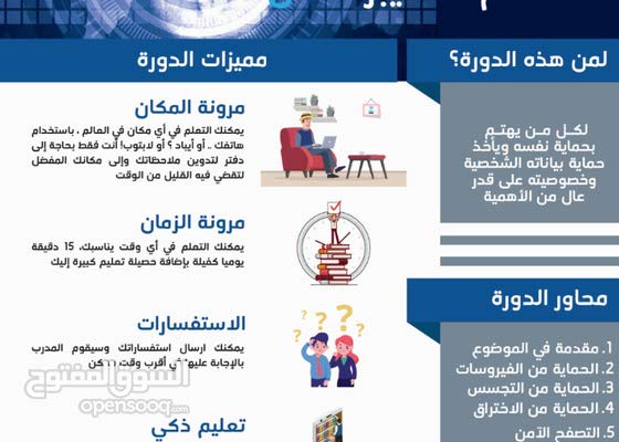 Ù…Ø³ØªØ®Ø¯Ù… Ø§Ù„Ø³Ø§ÙŠØ¨Ø± Ø§Ù„Ø¢Ù…Ù† Ø¯ÙˆØ±Ø© Ø§Ù„Ø£Ù…Ù† Ø§Ù„Ø³ÙŠØ¨Ø±Ø§Ù†ÙŠ Ù„Ù„Ø£ÙØ±Ø§Ø¯ Ø§Ù„Ø­Ù…Ø§ÙŠØ© Ù…Ù† Ø§Ù„Ø¥Ø®ØªØ±Ø§Ù‚ 143833462 Ø§Ù„Ø³ÙˆÙ‚ Ø§Ù„Ù…ÙØªÙˆØ­