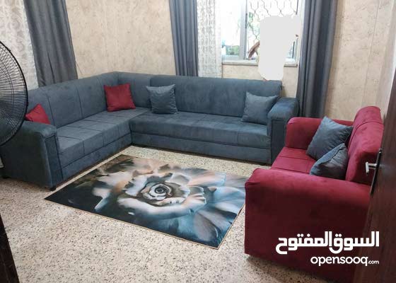 كنب مورد رمادي Modern Kitchen Design