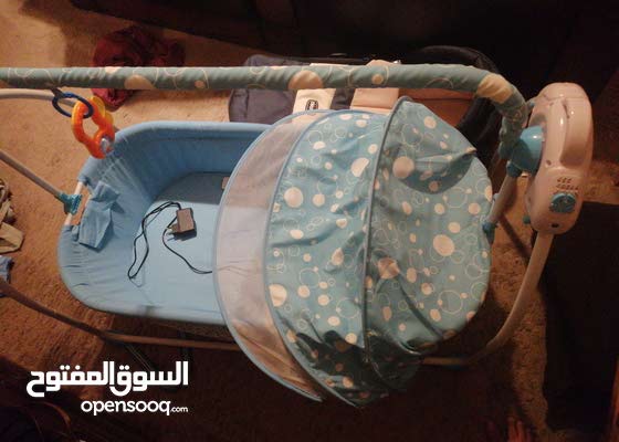 سرير هزاز كهربائي بالاضافه إلا حامله أطفال انظر الصور 153582879 السوق المفتوح