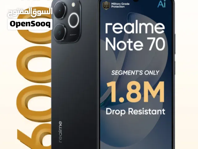 للبيع: هاتف realme Note 70 (مستعمل شهرين فقط - بحالة الوكالة)