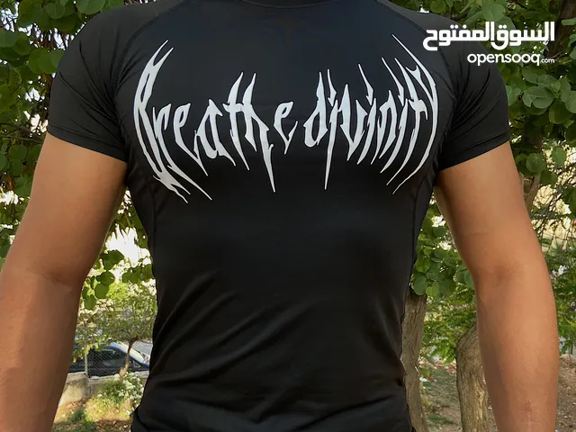 Compression gym T-shirt Breathe Divinity black تيشيرت كومرشن جيم اسود