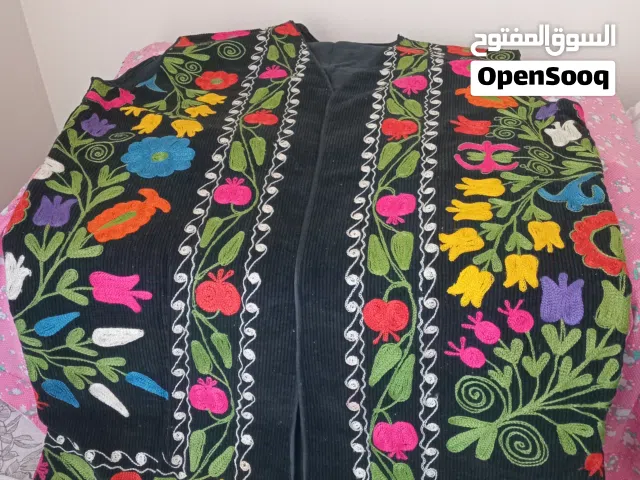 Ethnic Hand-Embroidered Vest – Floral & Pomegranate Motif - Medium/Large Fit