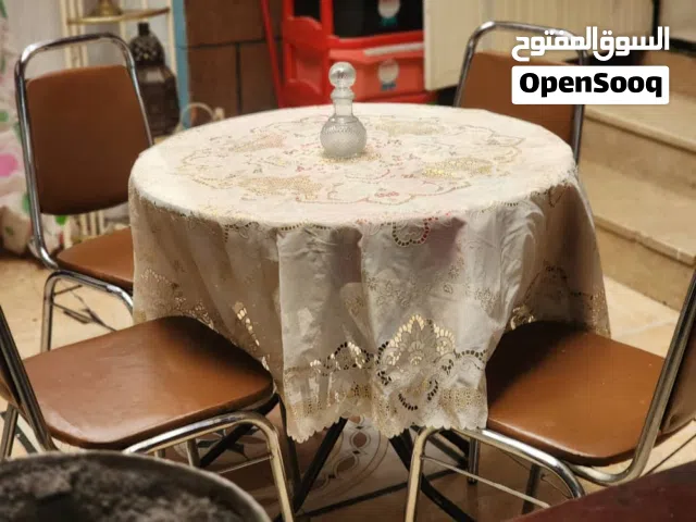 سفره مع 4كرسي استيل ملبس نضيف جدا السعر 45الف
