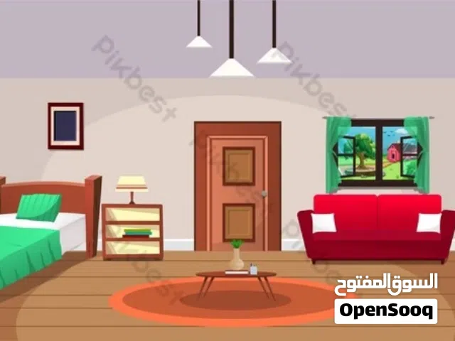 غرفتين  مشتركه في شقه للإيجار